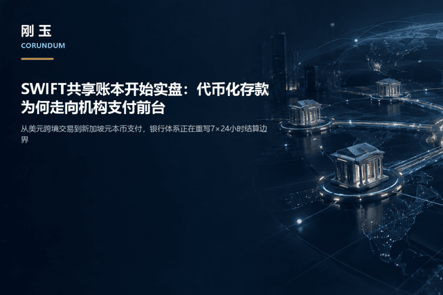 SWIFT共享账本开始实盘:代币化存款为何走向机构支付前台