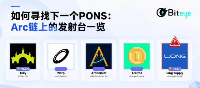 如何寻找下一个PONS:Arc链上的发射台一览