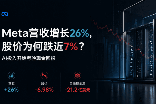 BiyaPay行情观察:Meta营收增长26%,股价为何反跌近7%?