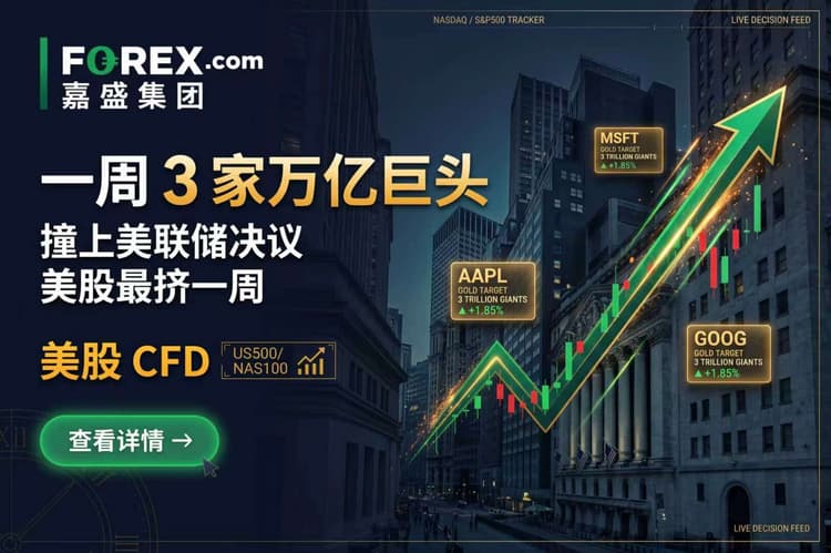 一周3家万亿巨头:撞上美联储决议,美股最挤一周